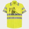Men's High Visibility Safety Short Sleeve Work Shirt Thumbnail