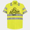 Men's High Visibility Safety Short Sleeve Work Shirt Thumbnail