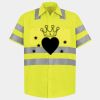 Men's High Visibility Safety Short Sleeve Work Shirt Thumbnail