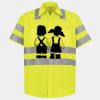 Men's High Visibility Safety Short Sleeve Work Shirt Thumbnail