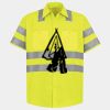 Men's High Visibility Safety Short Sleeve Work Shirt Thumbnail