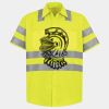 Men's High Visibility Safety Short Sleeve Work Shirt Thumbnail