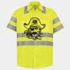 Men's High Visibility Safety Short Sleeve Work Shirt Thumbnail