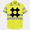 Men's High Visibility Safety Short Sleeve Work Shirt Thumbnail