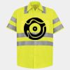 Men's High Visibility Safety Short Sleeve Work Shirt Thumbnail