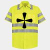 Men's High Visibility Safety Short Sleeve Work Shirt Thumbnail