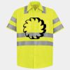 Men's High Visibility Safety Short Sleeve Work Shirt Thumbnail