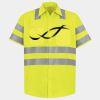 Men's High Visibility Safety Short Sleeve Work Shirt Thumbnail