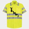 Men's High Visibility Safety Short Sleeve Work Shirt Thumbnail