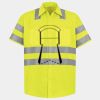 Men's High Visibility Safety Short Sleeve Work Shirt Thumbnail