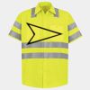 Men's High Visibility Safety Short Sleeve Work Shirt Thumbnail