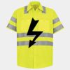 Men's High Visibility Safety Short Sleeve Work Shirt Thumbnail