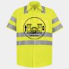 Men's High Visibility Safety Short Sleeve Work Shirt Thumbnail