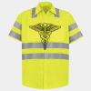 Men's High Visibility Safety Short Sleeve Work Shirt Thumbnail