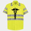 Men's High Visibility Safety Short Sleeve Work Shirt Thumbnail