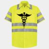 Men's High Visibility Safety Short Sleeve Work Shirt Thumbnail