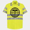 Men's High Visibility Safety Short Sleeve Work Shirt Thumbnail