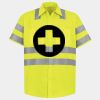 Men's High Visibility Safety Short Sleeve Work Shirt Thumbnail