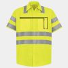 Men's High Visibility Safety Short Sleeve Work Shirt Thumbnail
