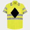 Men's High Visibility Safety Short Sleeve Work Shirt Thumbnail