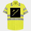 Men's High Visibility Safety Short Sleeve Work Shirt Thumbnail