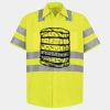 Men's High Visibility Safety Short Sleeve Work Shirt Thumbnail