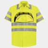 Men's High Visibility Safety Short Sleeve Work Shirt Thumbnail