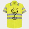 Men's High Visibility Safety Short Sleeve Work Shirt Thumbnail