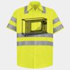 Men's High Visibility Safety Short Sleeve Work Shirt Thumbnail