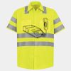 Men's High Visibility Safety Short Sleeve Work Shirt Thumbnail