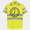 Men's High Visibility Safety Short Sleeve Work Shirt Thumbnail