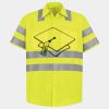 Men's High Visibility Safety Short Sleeve Work Shirt Thumbnail