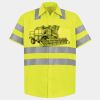 Men's High Visibility Safety Short Sleeve Work Shirt Thumbnail