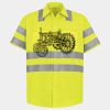 Men's High Visibility Safety Short Sleeve Work Shirt Thumbnail