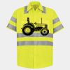 Men's High Visibility Safety Short Sleeve Work Shirt Thumbnail
