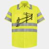 Men's High Visibility Safety Short Sleeve Work Shirt Thumbnail