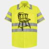 Men's High Visibility Safety Short Sleeve Work Shirt Thumbnail