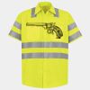 Men's High Visibility Safety Short Sleeve Work Shirt Thumbnail