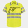 Men's High Visibility Safety Short Sleeve Work Shirt Thumbnail