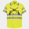 Men's High Visibility Safety Short Sleeve Work Shirt Thumbnail