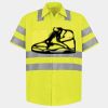 Men's High Visibility Safety Short Sleeve Work Shirt Thumbnail