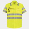 Men's High Visibility Safety Short Sleeve Work Shirt Thumbnail