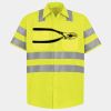 Men's High Visibility Safety Short Sleeve Work Shirt Thumbnail