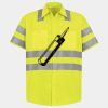 Men's High Visibility Safety Short Sleeve Work Shirt Thumbnail