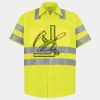 Men's High Visibility Safety Short Sleeve Work Shirt Thumbnail