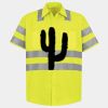 Men's High Visibility Safety Short Sleeve Work Shirt Thumbnail