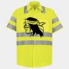 Men's High Visibility Safety Short Sleeve Work Shirt Thumbnail