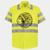 Men's High Visibility Safety Short Sleeve Work Shirt Thumbnail