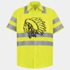 Men's High Visibility Safety Short Sleeve Work Shirt Thumbnail