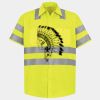 Men's High Visibility Safety Short Sleeve Work Shirt Thumbnail